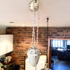 Vintage French Enamel and Porcelain Rise and Fall Pendant ceiling lights - Decorative Antiques UK  - 6