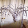 Pair Mid Century Italian Chrome Chandeliers - Decorative Antiques UK  - 3