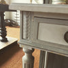 Pretty Vintage French Desk, circa 1920's painted in Old Grey paint - Decorative Antiques UK - 3