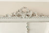 Painted Antique French Bow topped Rectangular Mirror - Decorative Antiques UK  - 4