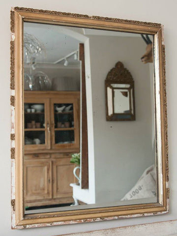 Antique French Gilt Mercury Glass Mirror - Decorative Antiques UK  - 1