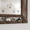 Stunning Antique French Brass Cushion Mirror - Decorative Antiques UK  - 3
