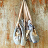 Gorgeous Pair Vintage Blue Ballet Pointe Shoes - Decorative Antiques UK  - 4