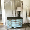 Beautiful Pair Large Vintage French Armoire Doors, painted in Pale Grey and White - Decorative Antiques UK  - 4