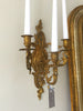 Pair Pretty Antique French Gilt Three Arm Candle Sconces - Decorative Antiques UK  - 7