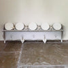 Pretty Vintage French Painted Hooks with display shelf - Decorative Antiques UK  - 4