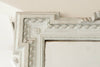 Painted Antique French Bow topped Rectangular Mirror - Decorative Antiques UK  - 5