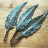 Handmade Copper Feathers with Verdigris Patina - Decorative Antiques UK - 5