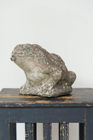 Vintage Stone Frog garden ornament - Decorative Antiques UK - 1