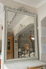 Painted Antique French Bow topped Rectangular Mirror - Decorative Antiques UK  - 2