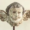 Rare 19th Century Italian Cherub Fragment mounted on steel stand - Decorative Antiques UK  - 3