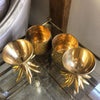 Stunning Matching Pair Mid Century Brass Pineapples 24cm high - Decorative Antiques UK - 6