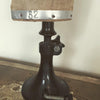 Vintage Cloth Covered Milliner's Wig Head on Original Stand - Decorative Antiques UK  - 4