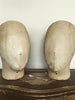Vintage Cloth Covered Display Head/Wig Stand - Decorative Antiques UK - 1