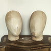 Vintage Cloth Covered Display Head/Wig Stand - Decorative Antiques UK - 2