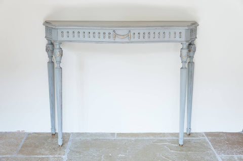Vintage French Painted Console table - Decorative Antiques UK - 1