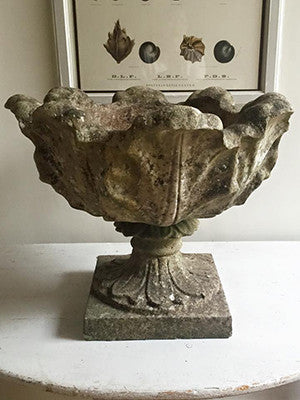Vintage 20th Century Stone Planter on stand - Decorative Antiques UK  - 1