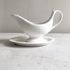 Vintage Dutch White Porcelain Gravy Boat on Stand - Decorative Antiques UK - 2