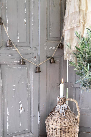 Jeanne D'Arc Living 9 Bells On Lace in Antique Gold - Decorative Antiques UK