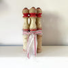 Vintage French Wooden Skittles with original paint - Decorative Antiques UK  - 3
