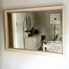 Antique French Ribbed frame Rectangular Mirror, original paint - Decorative Antiques UK  - 9