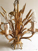 Beautiful Mid Century Italian Gilt Wheatsheaf Chandelier - Decorative Antiques UK - 1