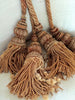 19th Century French Wood and Braided Tie Backs in Gold/Rust - Decorative Antiques UK  - 3