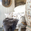 Genuine Ivory Sheepskin Rug - Decorative Antiques UK  - 3