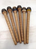 Set of 6 Antique Belgian Industrial Wooden Bobbins - Decorative Antiques UK - 1