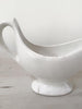 Vintage Dutch White Ironstone Gravy Boat - Decorative Antiques UK - 3