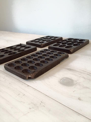 Collection 1930's Bakelite Belgian Chocolate egg moulds - Decorative Antiques UK - 2