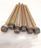Set of 6 Antique Belgian Industrial Wooden Bobbins - Decorative Antiques UK - 2