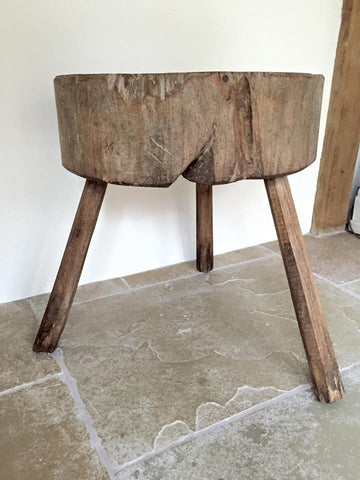 Antique 19th Century French Chopping Block - Decorative Antiques UK  - 1
