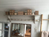 Large Vintage French Shelf with original hooks - Decorative Antiques UK  - 6
