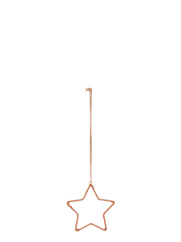 Hanging fabric star