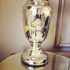 Lovely Vintage French Mercury Glass handpainted vase - Decorative Antiques UK  - 2