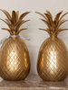 Stunning Matching Pair Mid Century Brass Pineapples 24cm high - Decorative Antiques UK - 1