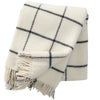 Klippan Island White Brushed Lambswool throw