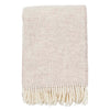 Klippan Preppy Beige melange woven throw