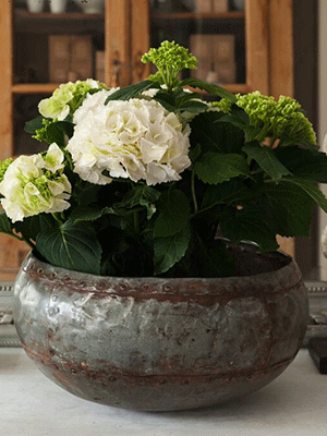 Vintage Indian Metal Water Carrying Bowl - Decorative Antiques UK - 1