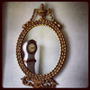 Beautiful Adam Style Wood Gilt Oval Mirror with urn detailing - Decorative Antiques UK  - 2
