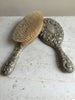 Victorian Silver Plated Brush and Hand Mirror - Decorative Antiques UK - 2