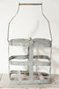 Vintage French Galvanized Bottle Carrier - Decorative Antiques UK - 2