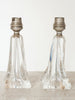 Pair Antique French Crystal Glass Lamps - Decorative Antiques UK - 1