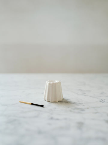 Ovo things Porcelain canele candle holder