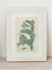 Framed Antique Swedish Botanical bookplates
