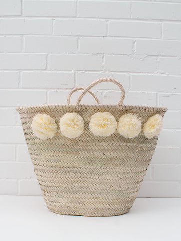 Market Pom Pom Basket