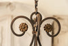 Antique 19th Century French Wrought Iron and Crystal Candelabra