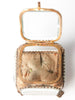 Small Antique French Bevelled Glass Jewellery Casket