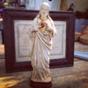 Vintage Sacred Heart Jesus Chalk Figurine - Decorative Antiques UK - 2